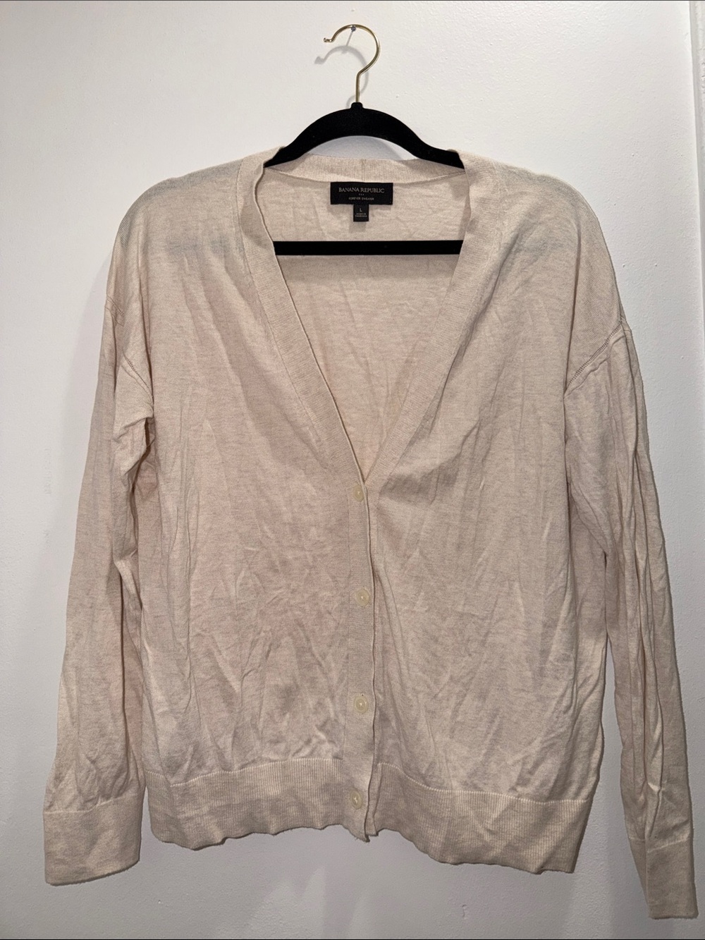 Banana Republic Button-Front V-Neck Cardigan